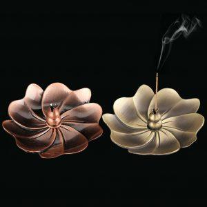 Bronze Flower Incense Burner