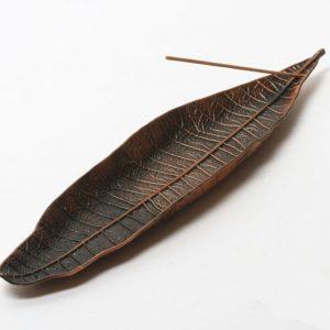 Copper Leaf Incense Holder