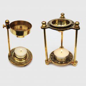 Brass Tealight Resin Incense Burner