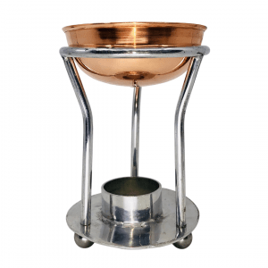Oil & Resin Tealight Burner TOWER with COPPER bowl