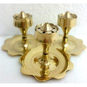 Brass Incense Stick Holder - Lotus